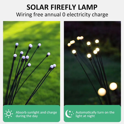 Solar Powered Firefly LED Garden Lights