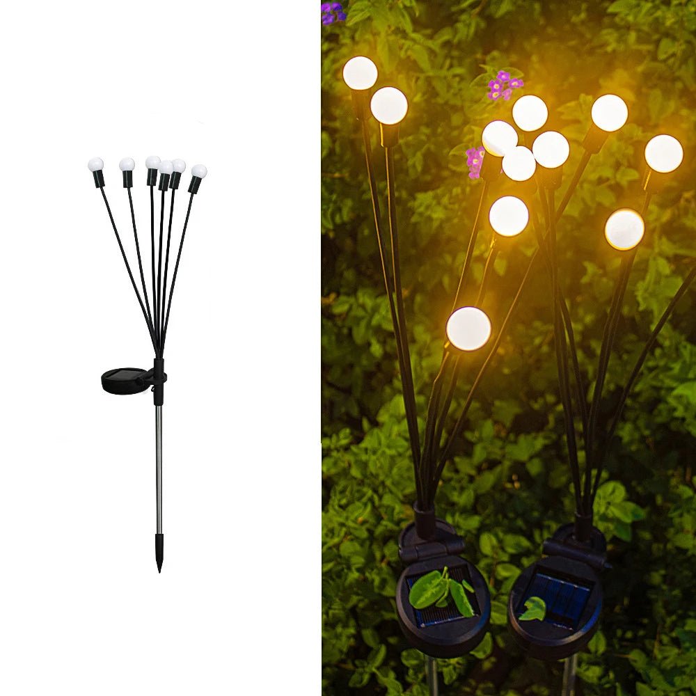 Solar Powered Firefly LED Garden Lights