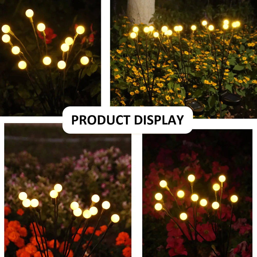 Solar Powered Firefly LED Garden Lights