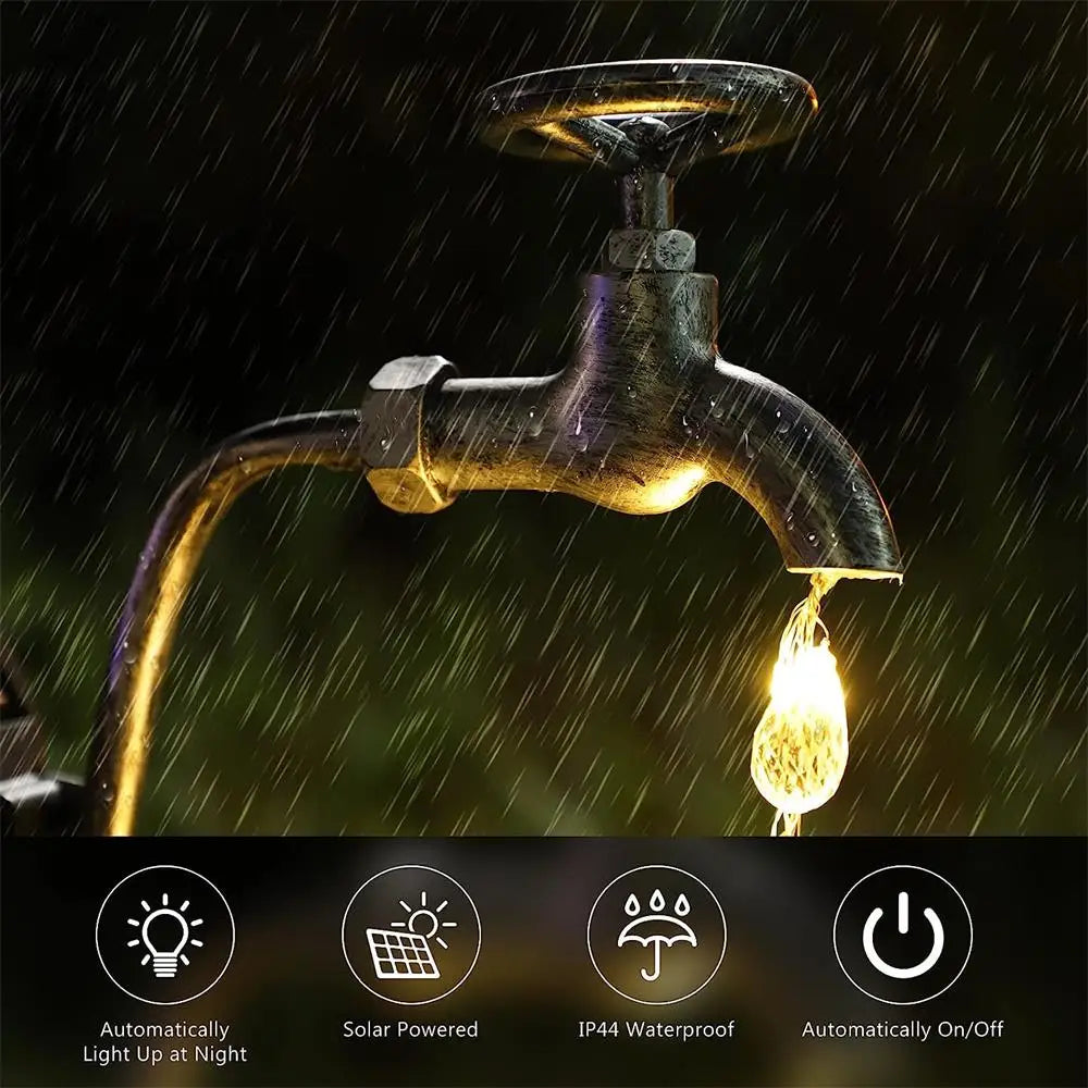 Solar Powered Garden Faucet Light