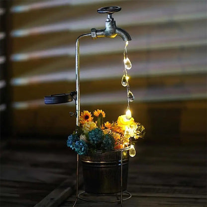 Solar Powered Garden Faucet Light