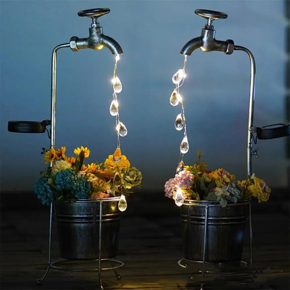 Solar Powered Garden Faucet Light