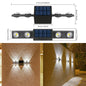 Solar-Powered LED Wall Lamp Outdoor