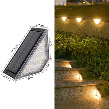 Solar-Powered LED Wall Lamp Outdoor