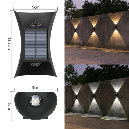 Solar-Powered LED Wall Lamp Outdoor