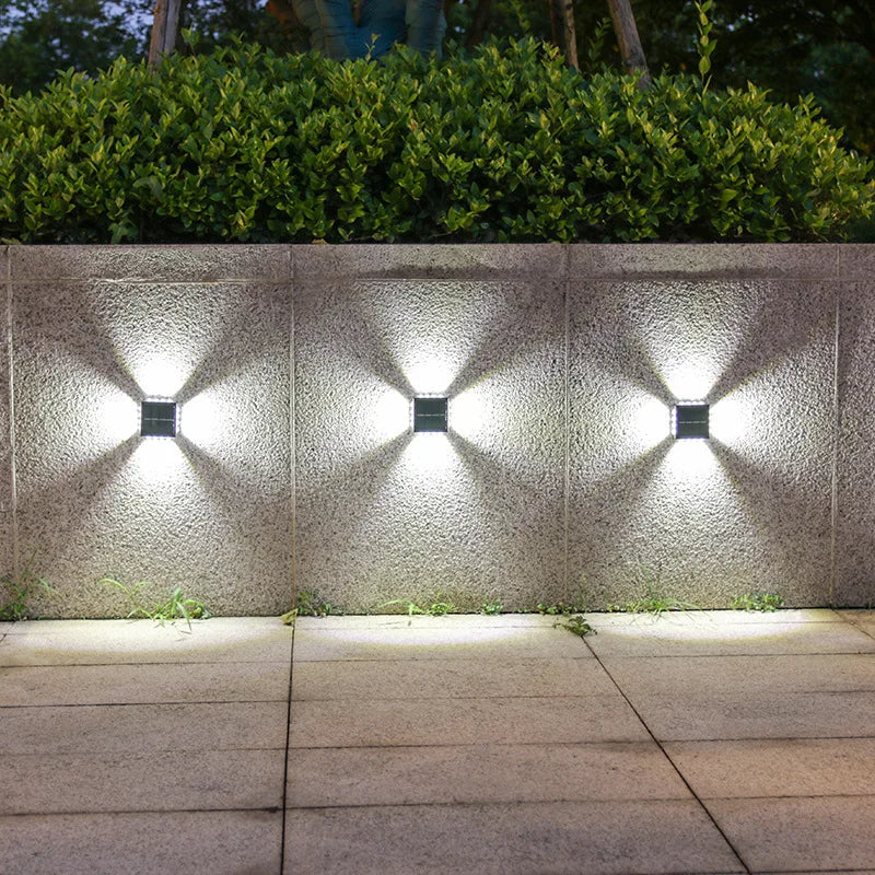 Solar-Powered LED Wall Lamp Outdoor