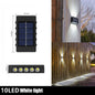 Solar-Powered LED Wall Lamp Outdoor