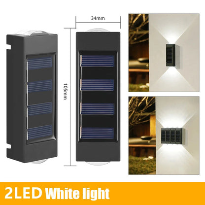 Solar-Powered LED Wall Lamp Outdoor