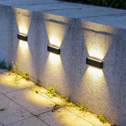 Solar-Powered LED Wall Lamp Outdoor