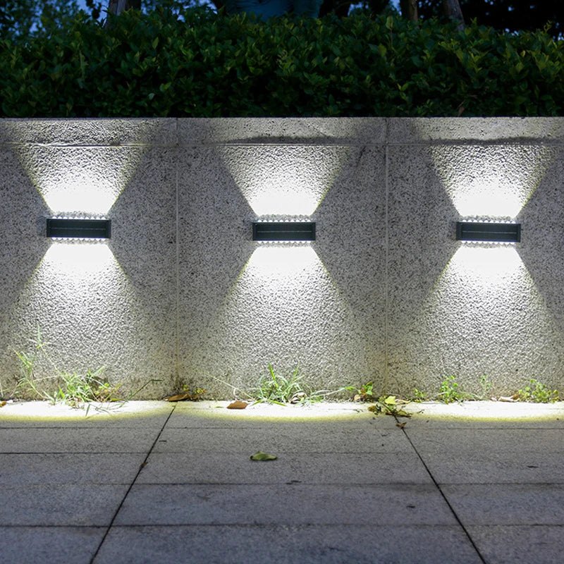 Solar-Powered LED Wall Lamp Outdoor