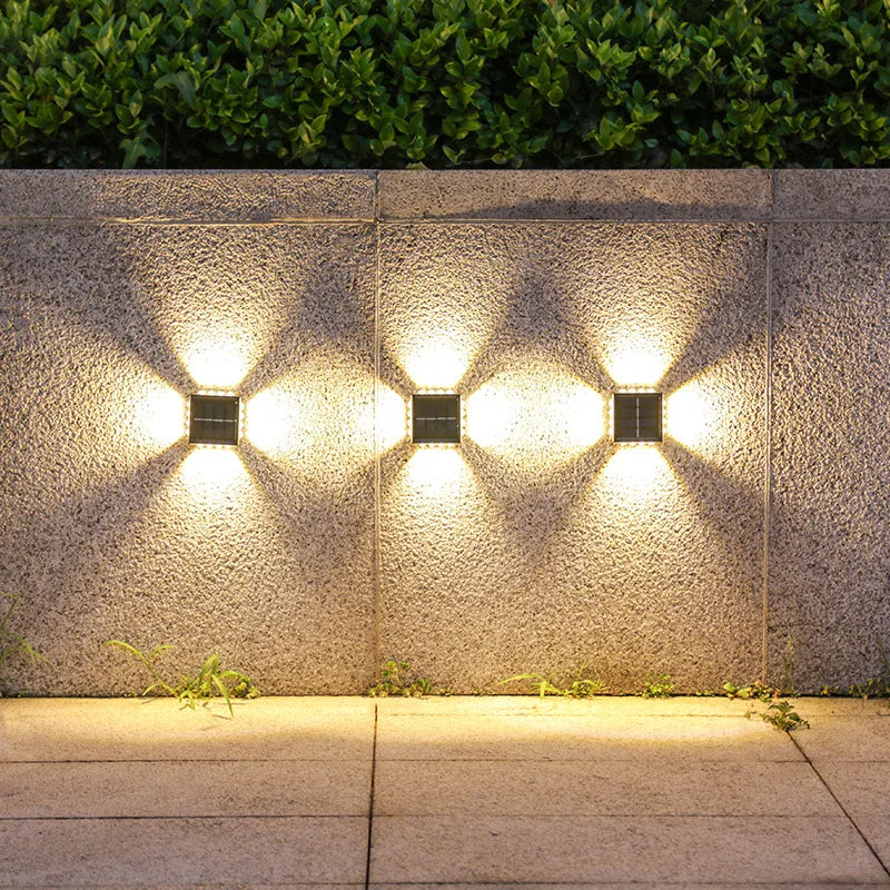 Solar-Powered LED Wall Lamp Outdoor