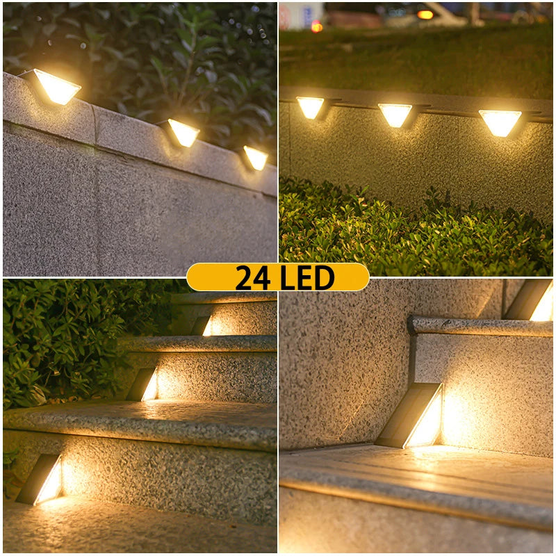 Solar-Powered LED Wall Lamp Outdoor