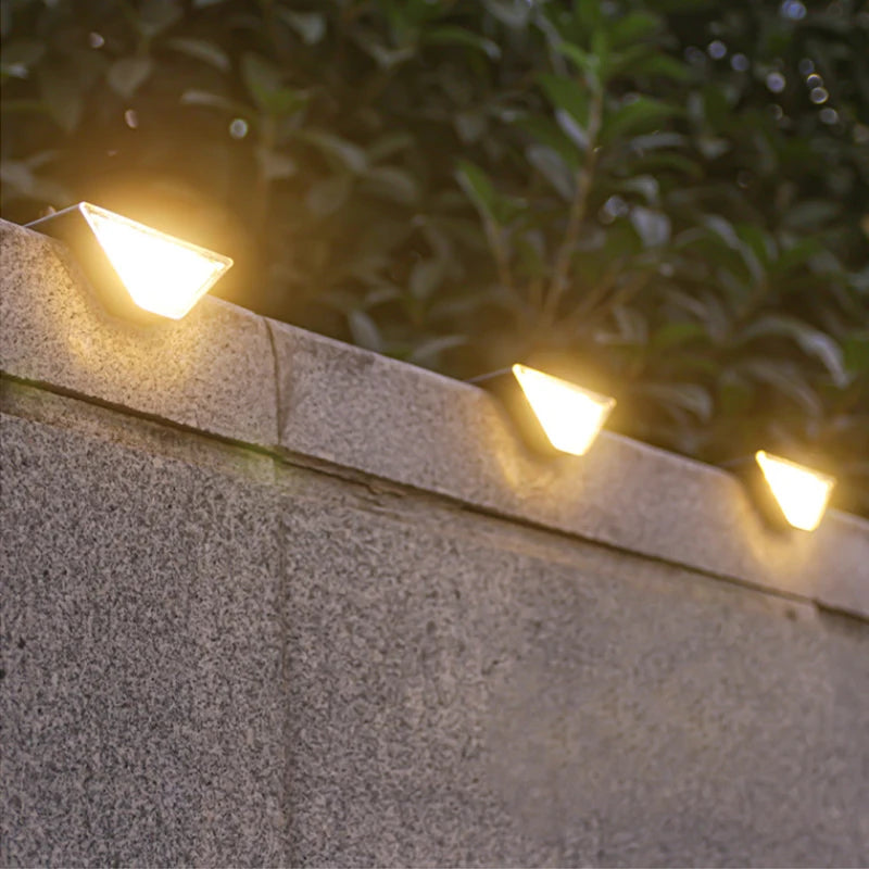 Solar-Powered LED Wall Lamp Outdoor