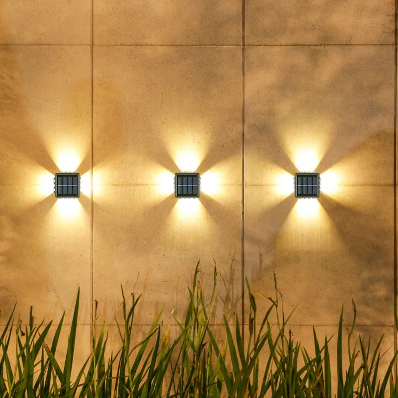 Solar-Powered LED Wall Lamp Outdoor