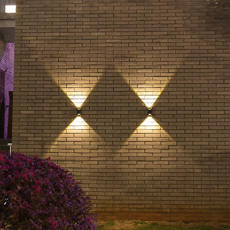 Solar-Powered LED Wall Lamp Outdoor