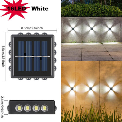 Solar-Powered LED Wall Lamp Outdoor