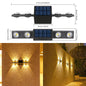 Solar-Powered LED Wall Lamp Outdoor