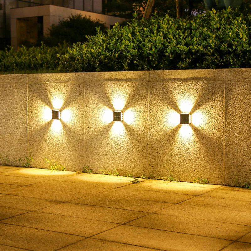 Solar-Powered LED Wall Lamp Outdoor