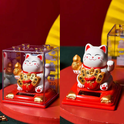 Solar Powered Maneki Neko Cat