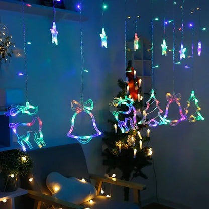 Solar Powered Star Moon String Lights