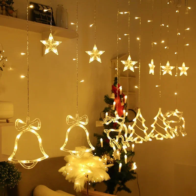 Solar Powered Star Moon String Lights