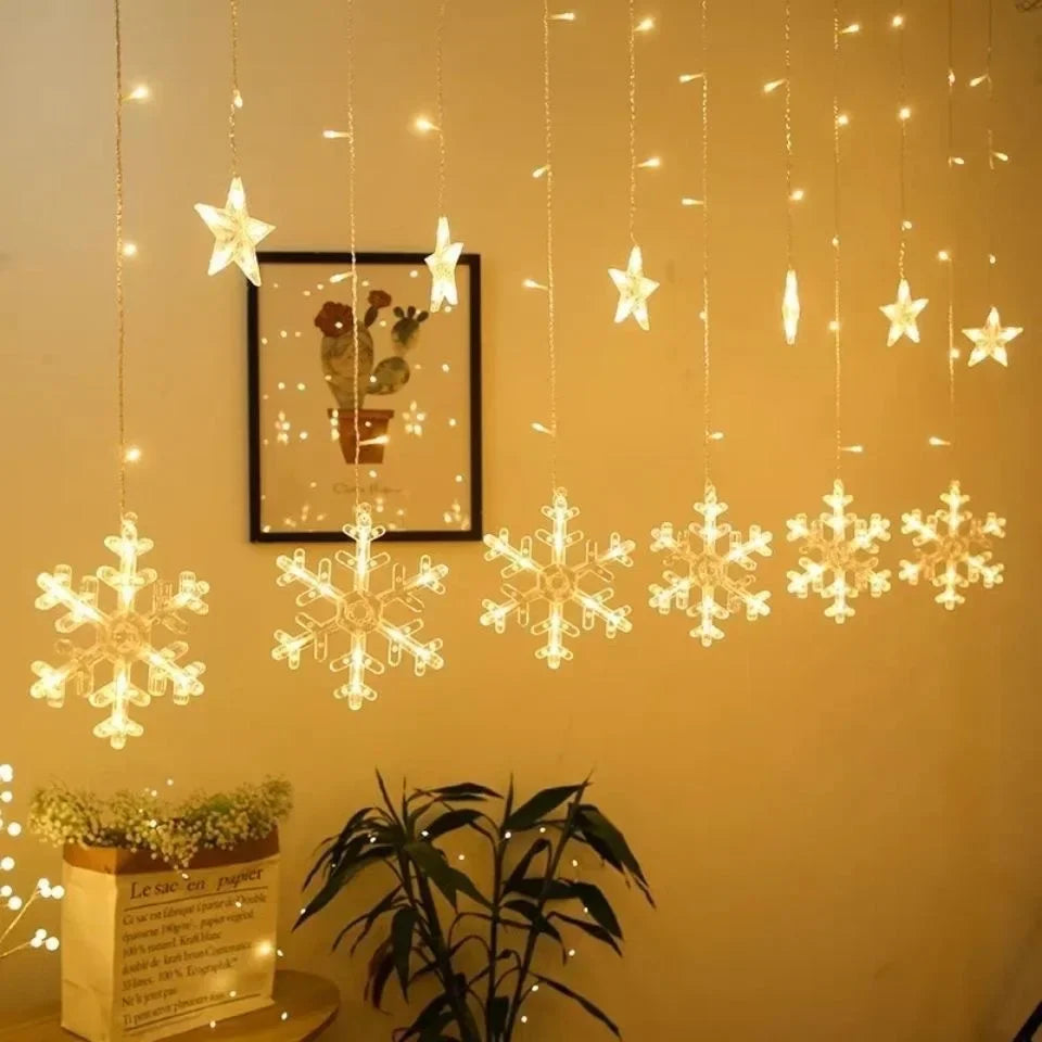 Solar Powered Star Moon String Lights