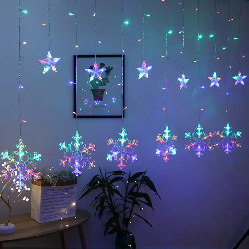 Solar Powered Star Moon String Lights