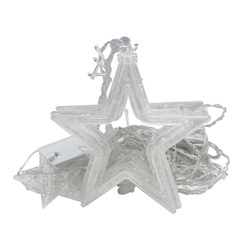 Solar Powered Star Moon String Lights