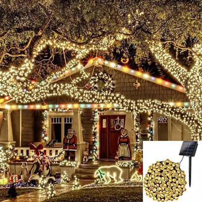 Solar String Fairy Lights - Waterproof