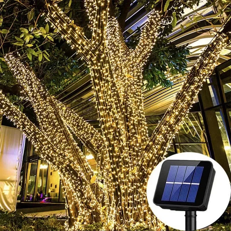 Solar String Fairy Lights - Waterproof