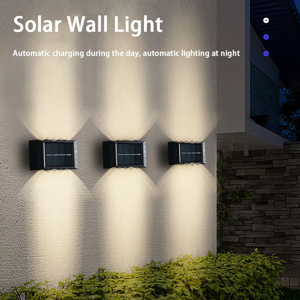 Solar Wall Lamp - Waterproof Outdoor Lighting