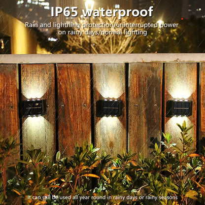 Solar Wall Lamp - Waterproof Outdoor Lighting