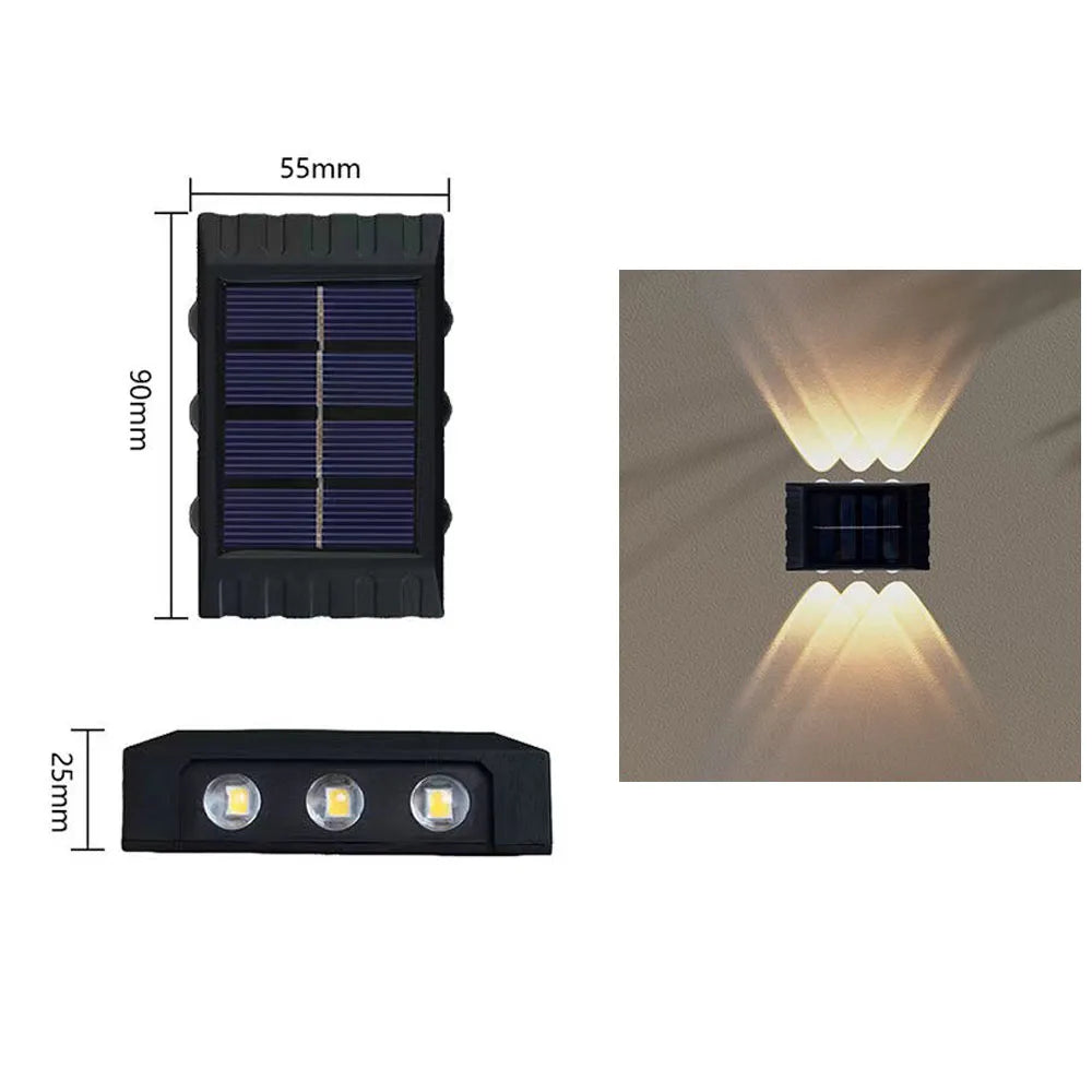 Solar Wall Lamp - Waterproof Outdoor Lighting