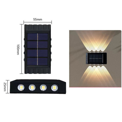 Solar Wall Lamp - Waterproof Outdoor Lighting