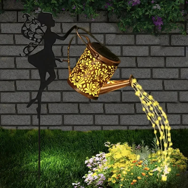 Solar Watering Can Garden Lights