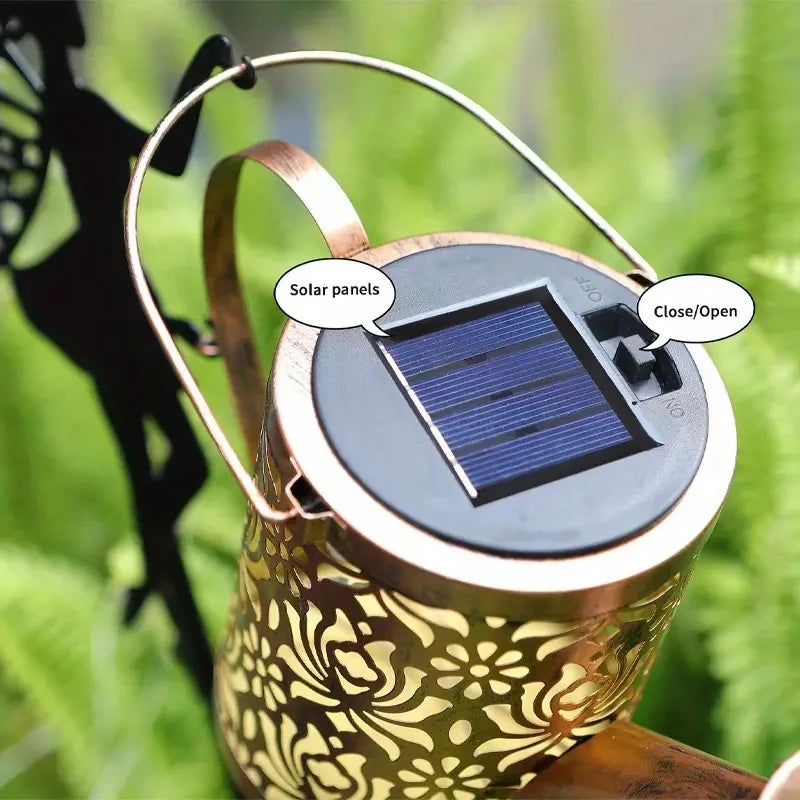 Solar Watering Can Garden Lights