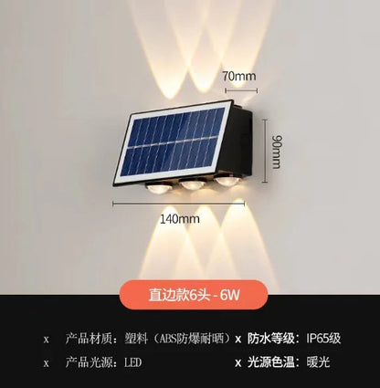 Solar Waterproof Outdoor Wall Lamp