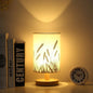 Solid Wood LED Nightstand Lamp