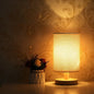 Solid Wood LED Nightstand Lamp