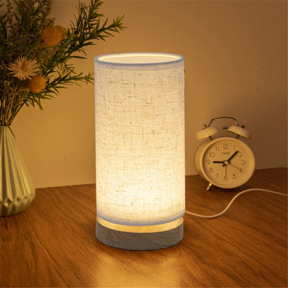 Solid Wood LED Table Lamp