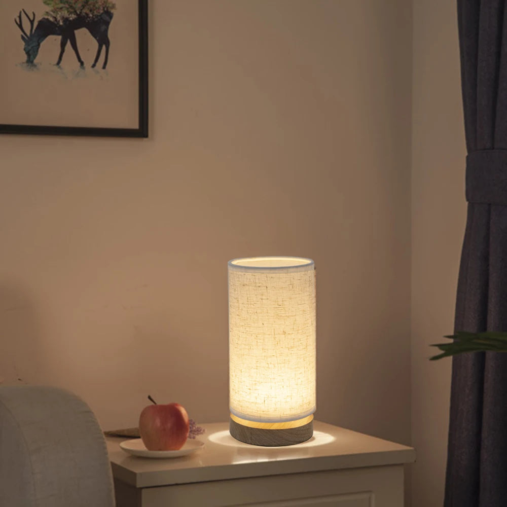 Solid Wood LED Table Lamp