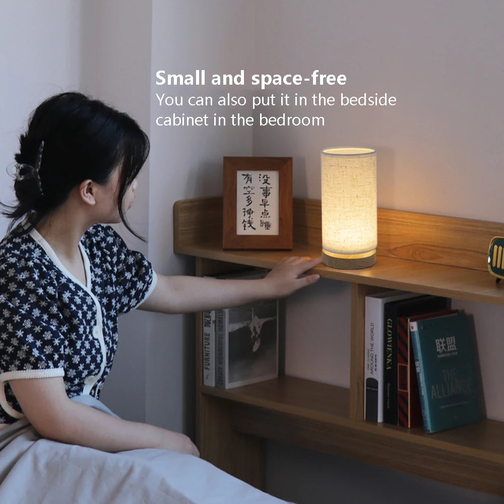 Solid Wood LED Table Lamp