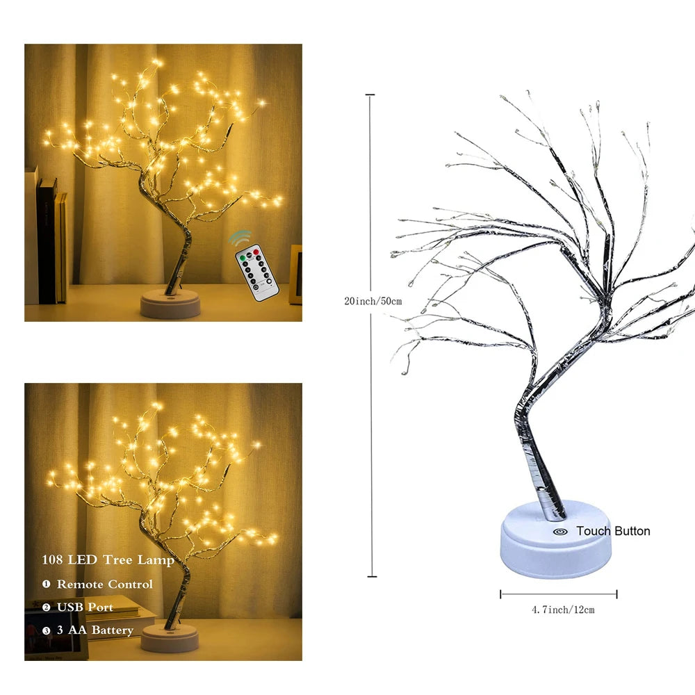 Sparkly Fairy LED Tree Lamp