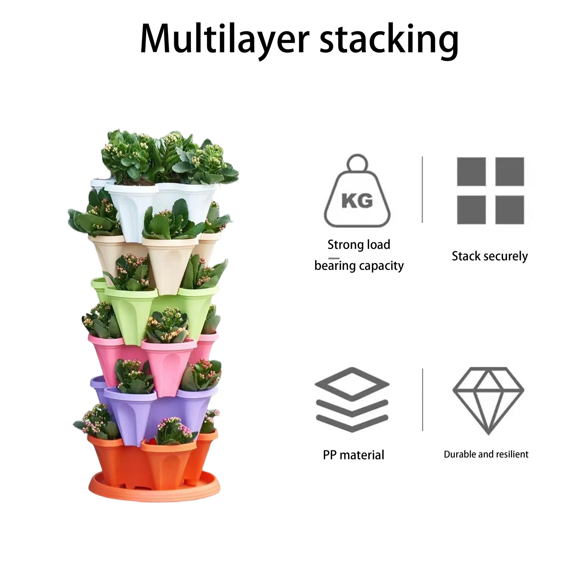 Stackable Strawberry Planter for All