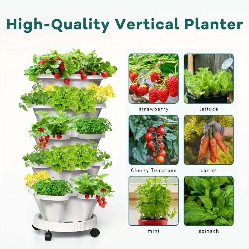 Stackable Strawberry Planter for All