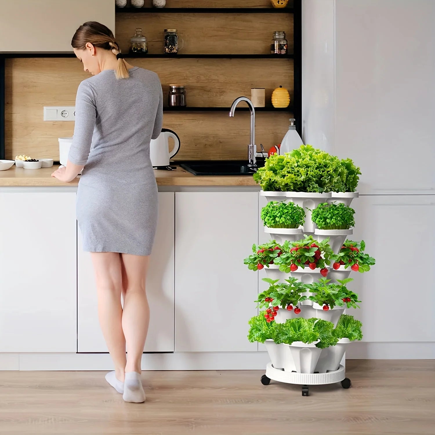 Stackable Strawberry Planter for All