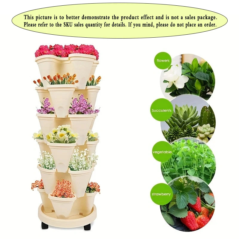 Stackable Strawberry Planter for All