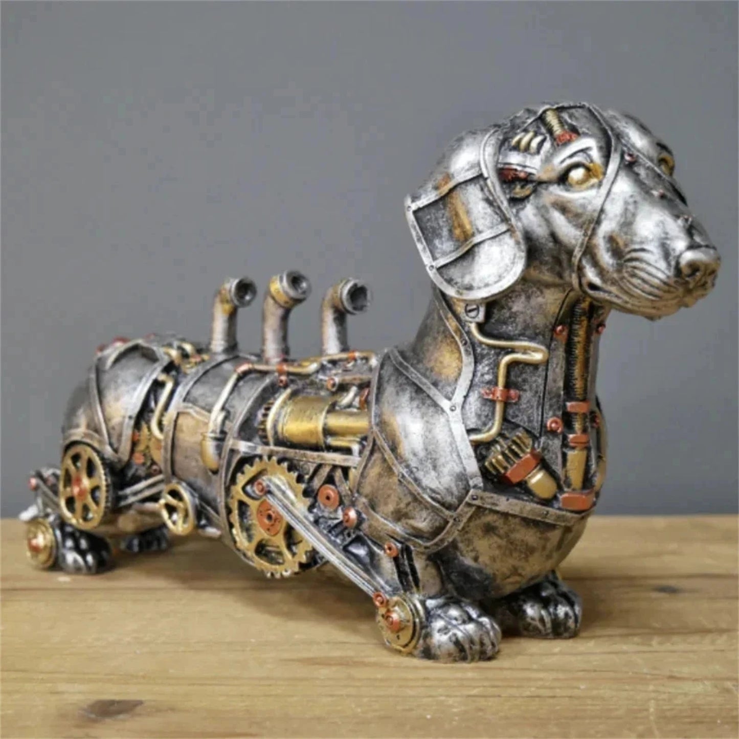 Steampunk Resin Animal Sculpture Decor