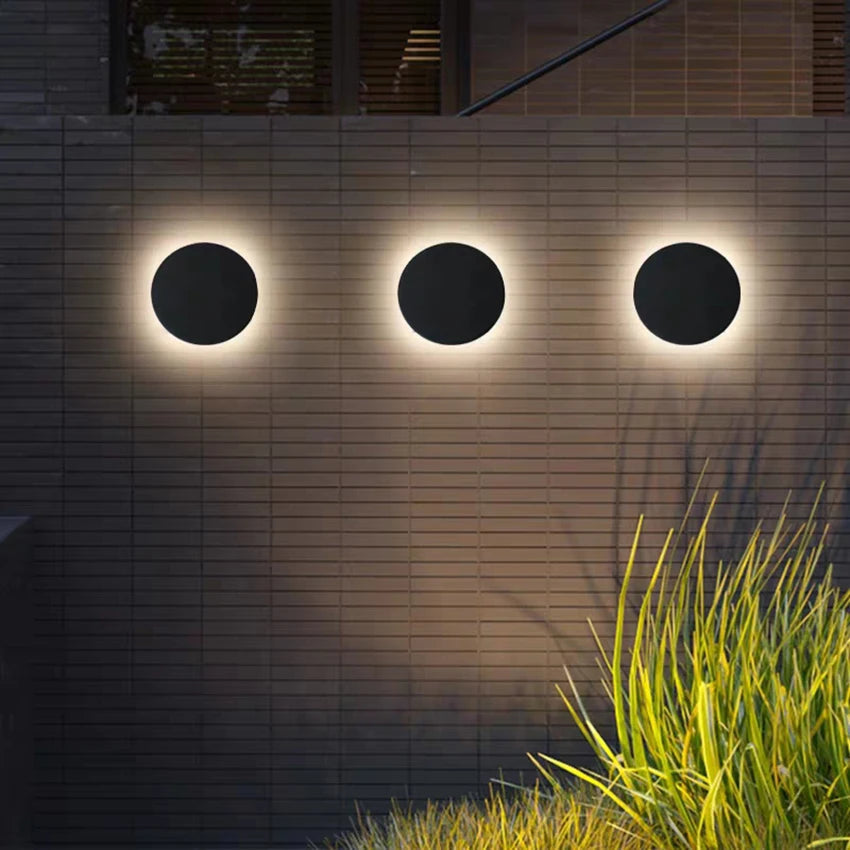 Stylish Round Waterproof Outdoor Wall Light