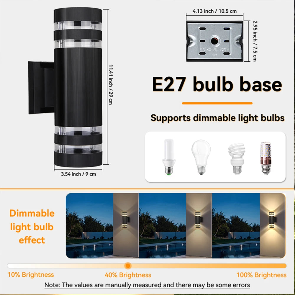 Stylish Waterproof Outdoor Wall Light